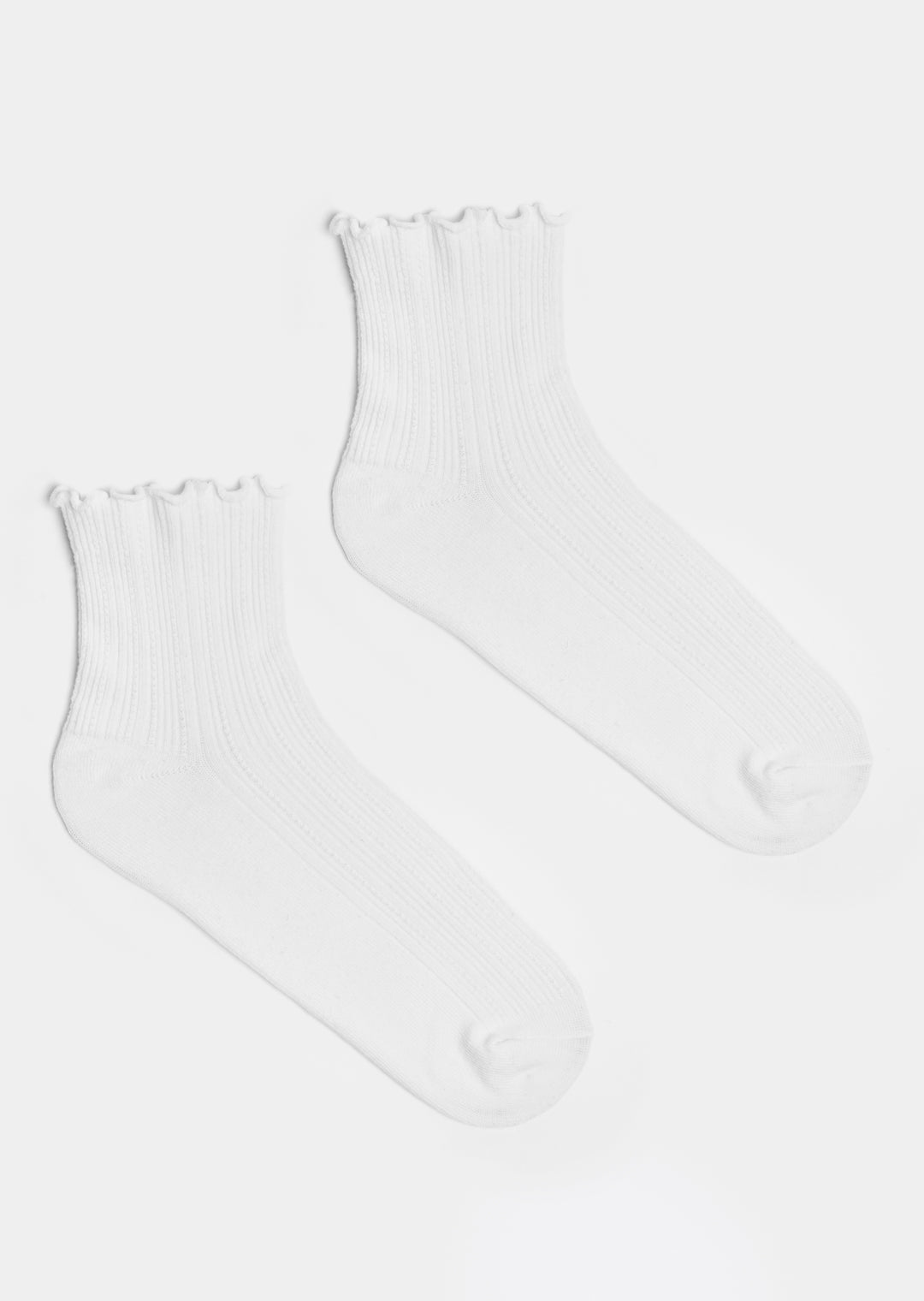 Blair Frill Socks _ 159101 _ White