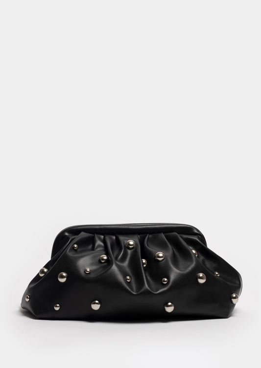 Aurora Studded Soft Bag _ 162930 _ Black Texture