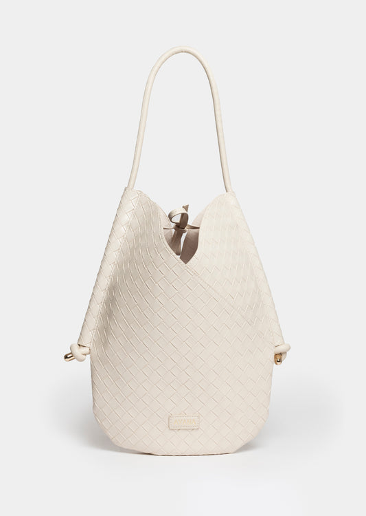 Sue Woven Bag _ 162929 _ Cream
