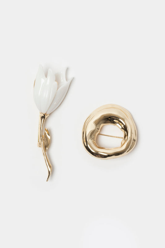 Pride 2pk Brooch _ 166992 _ Gold