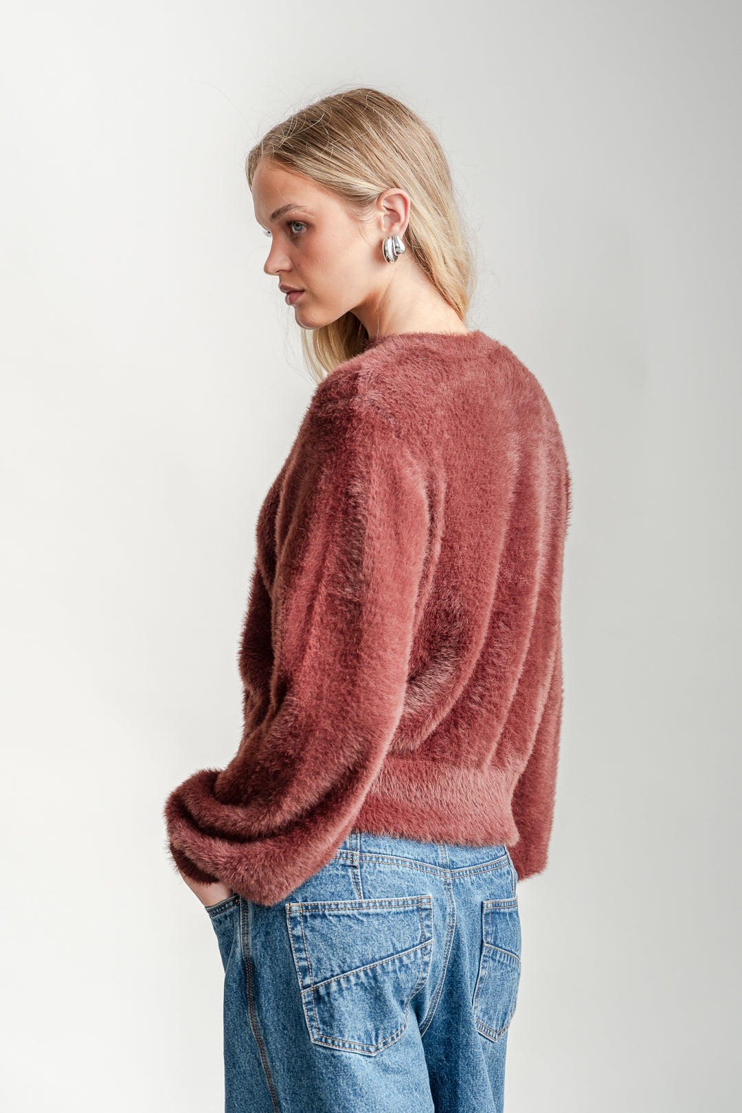 Rita Fluffy Jumper _ 162769 _ Chocolate