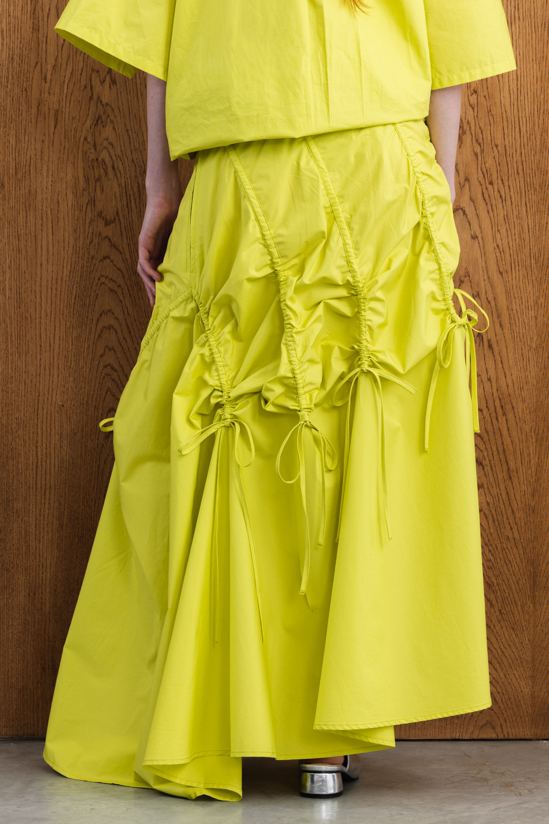 Neema Gauged Dirndle Maxi Skirt