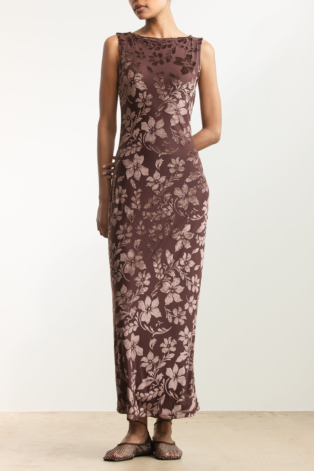 Nolwazi Textured Velour Dress