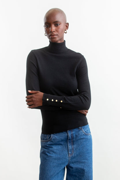 Quinn Poloneck _ 157622 _ Black Texture