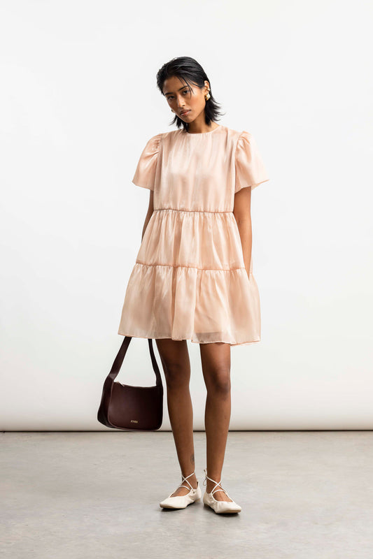 Anathi Babydoll Organzi Mini _ 165278 _ Stone