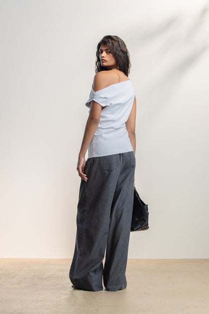 Diketso Slant Neckline Top