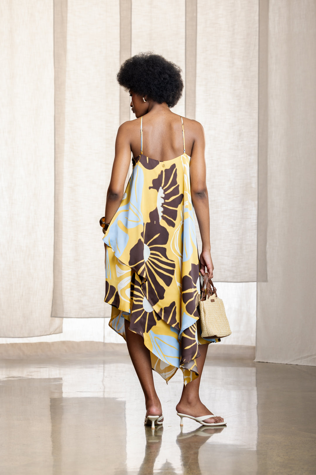 Pamela Hanky Hem Halterneck Dress