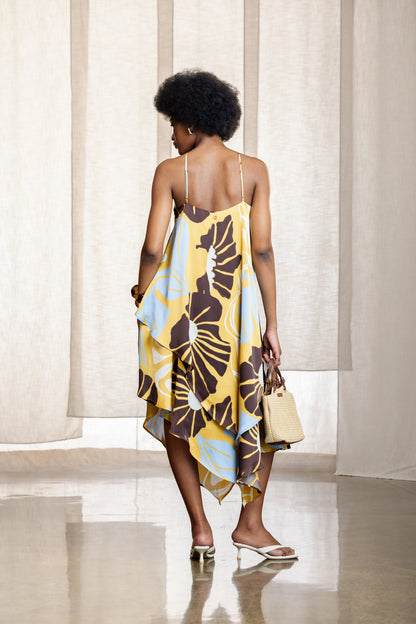 Pamela Hanky Hem Halterneck Dress