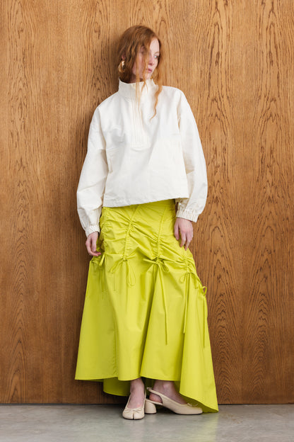 Neema Gauged Dirndle Maxi Skirt