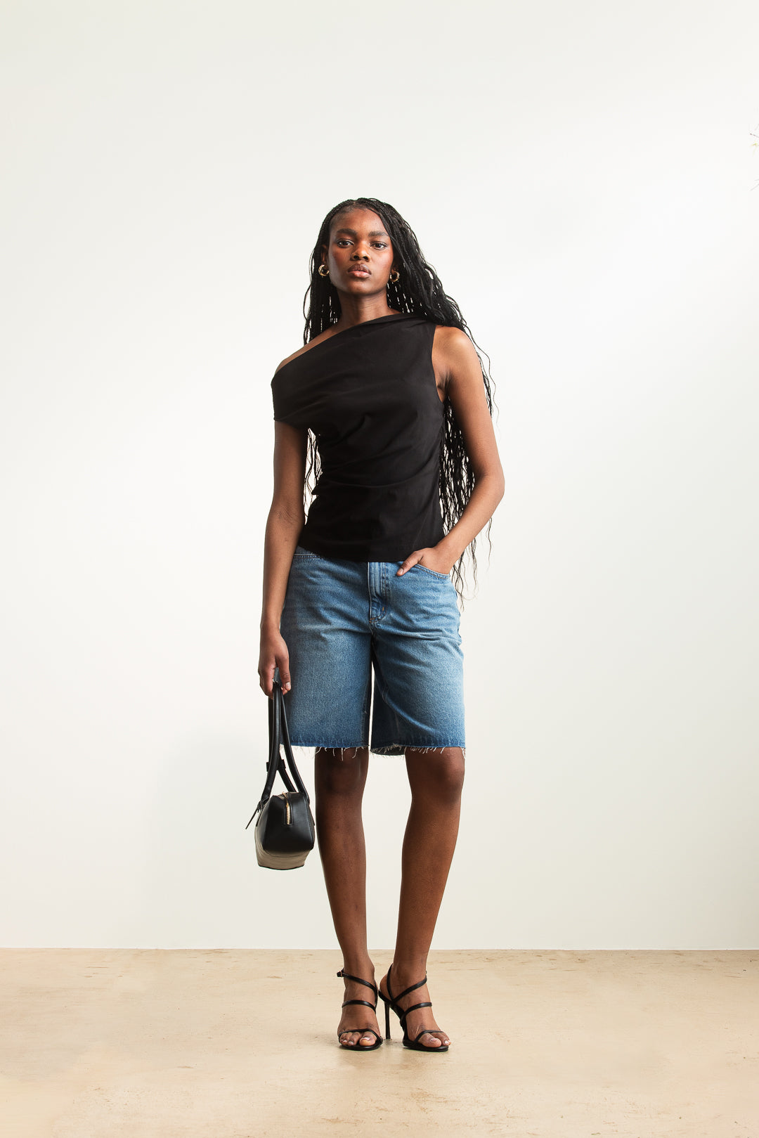 Diketso Slant Neckline Top