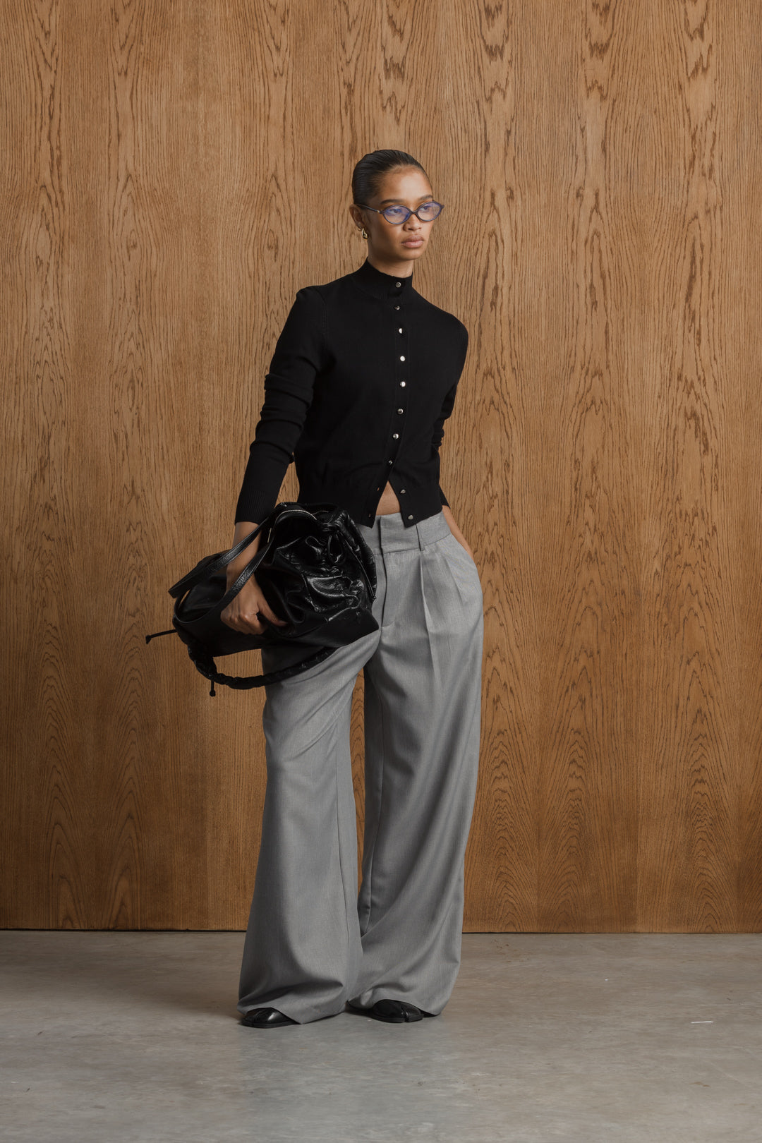 Amani High-Neck Cardigan