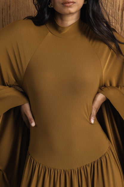 Isra Dropped Waist Maxi Dress