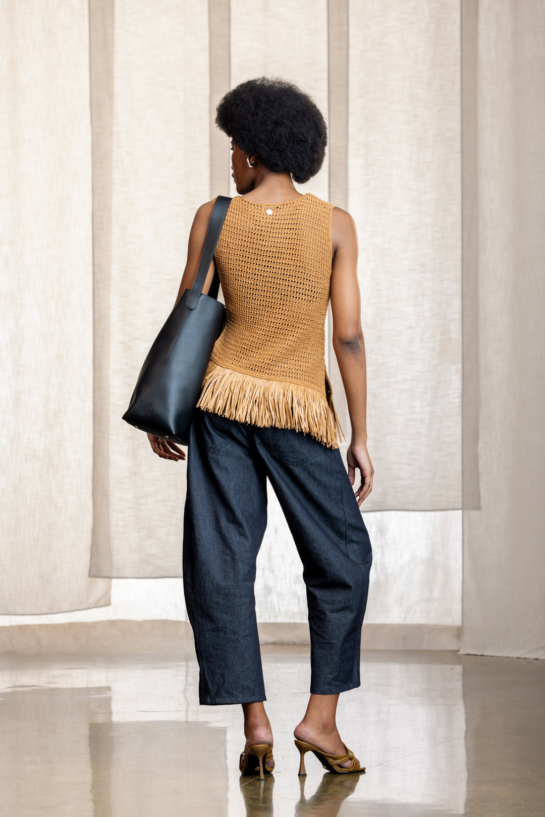 Katniss Fringe Hem Asymm Pullover Top