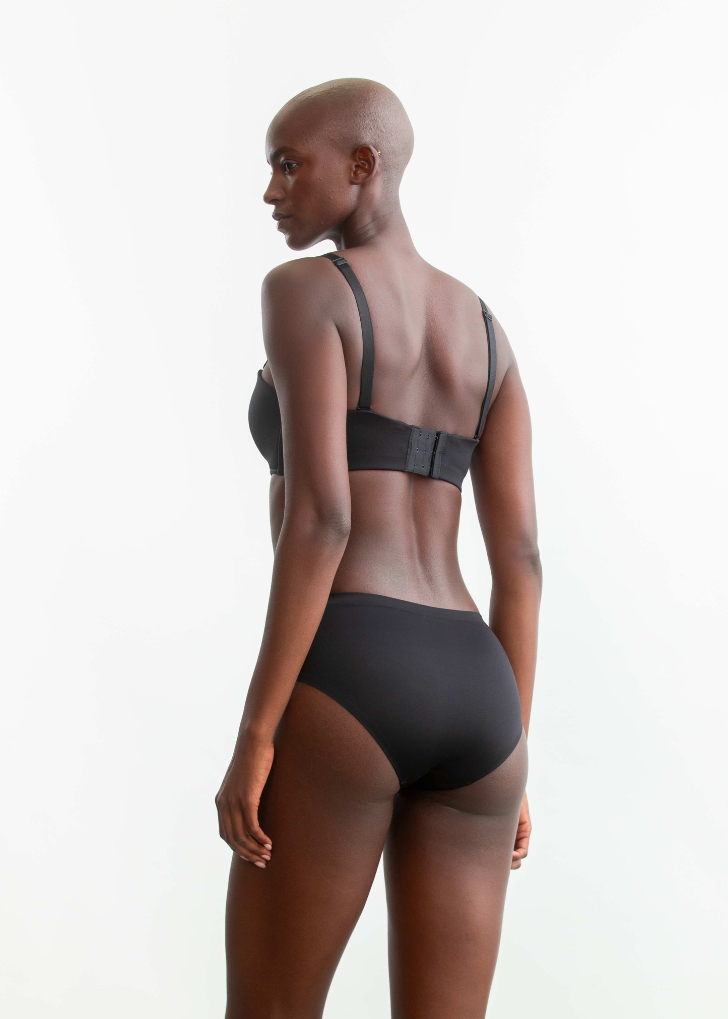 Carmen Multiway Padded Bra _ 157792 _ Black Texture