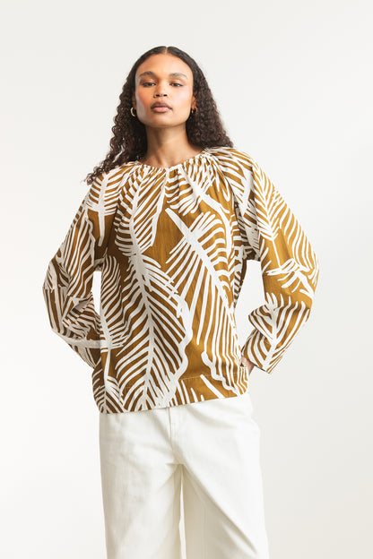 Christolene Keyhole Blouse