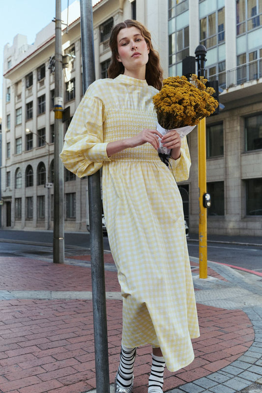 Jianna Smocked Midi Dress