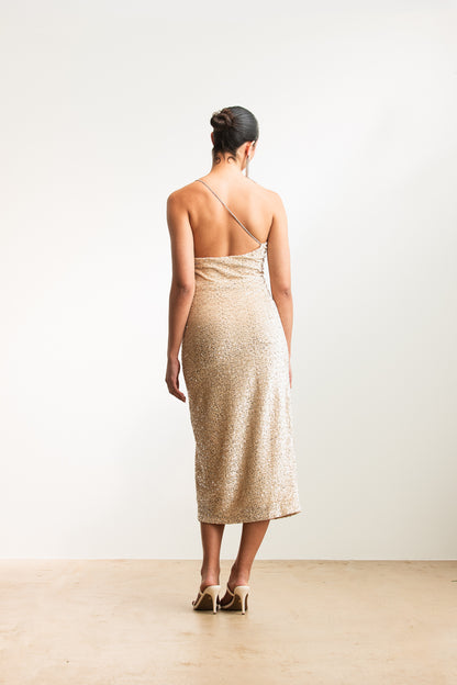 Gianna Sequin Velour Bodycon
