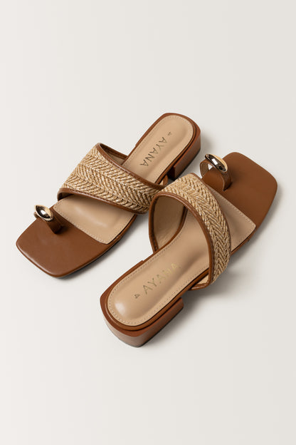 Tintswalo Raffia Toe Post Heel