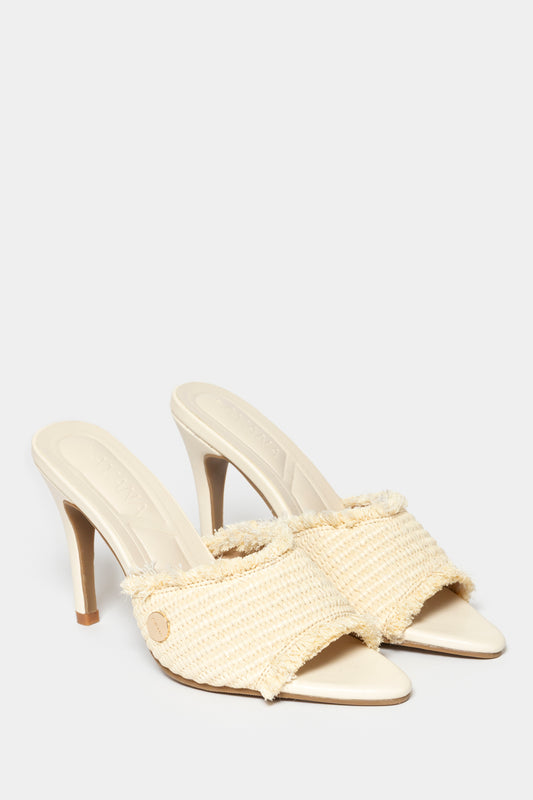 Rachel Raffia Slide Heel