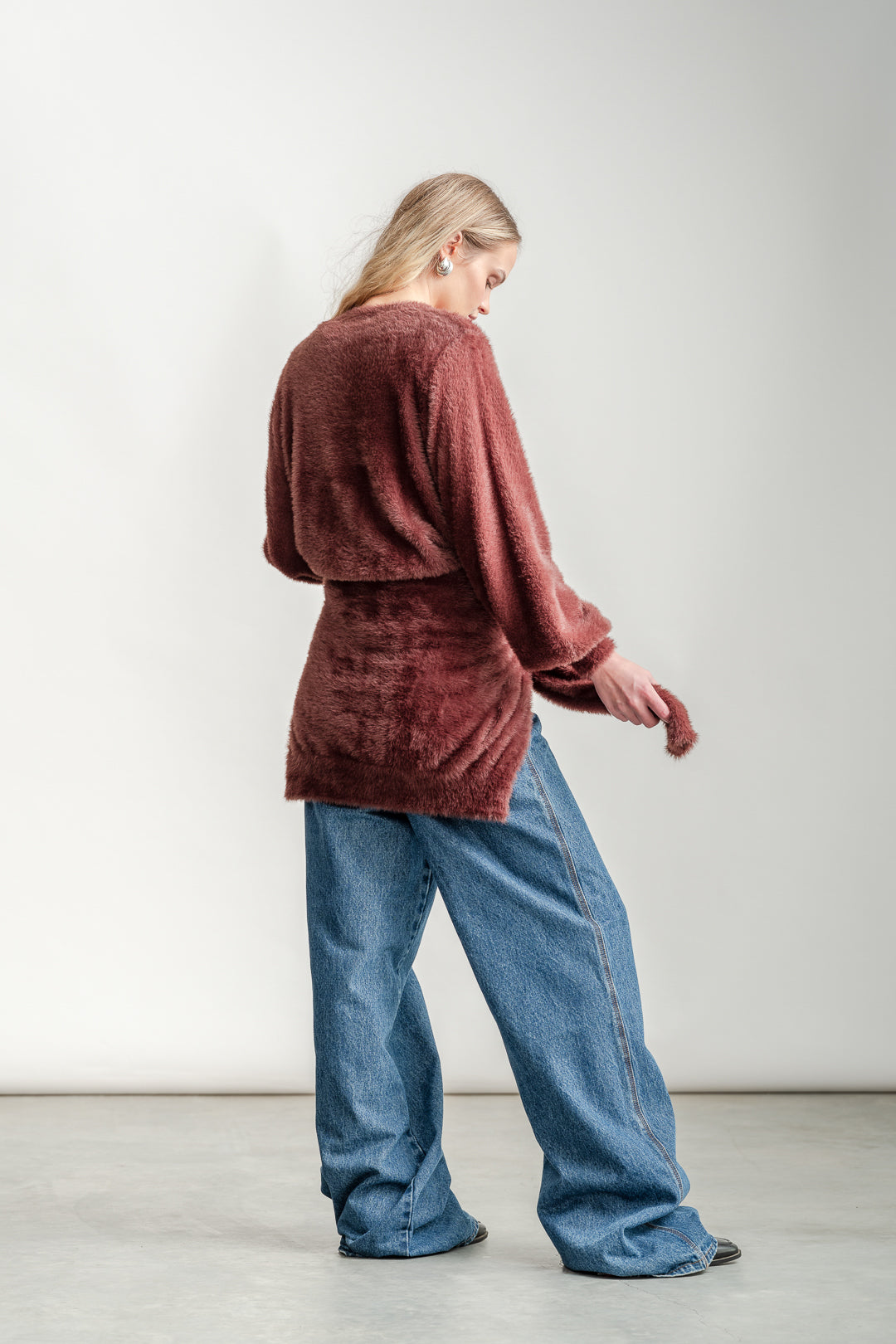 Rita Fluffy Jumper _ 162769 _ Chocolate