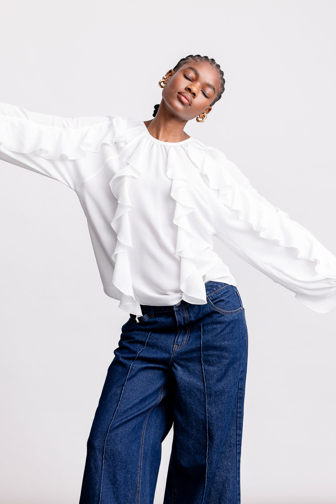 Eli Frill Blouse _ 163830 _ Ecru