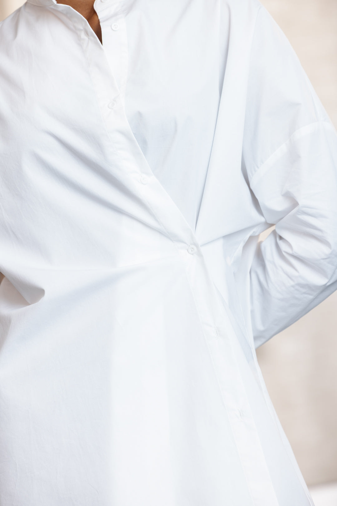 Sloane Asymmetric Button-Through Shirt