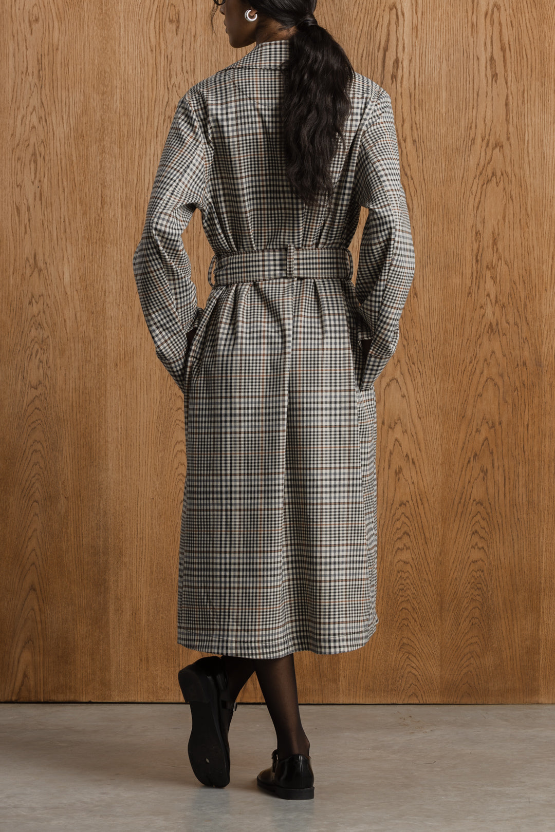 Tebogo Gold Button Trench Coat