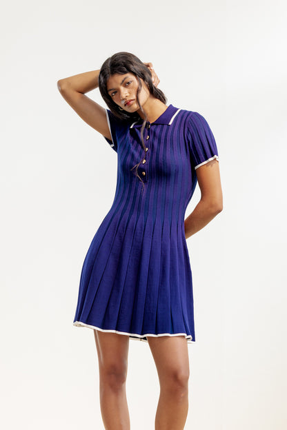 Nozandi Ribbed Flare Dress
