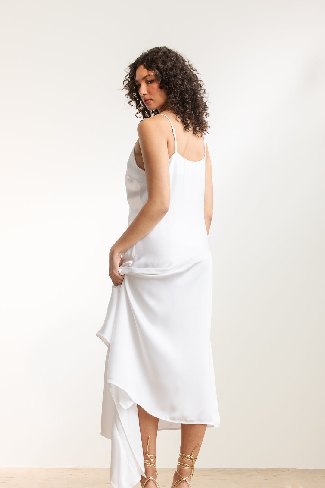 Alani Asymmetrical Slip Dress