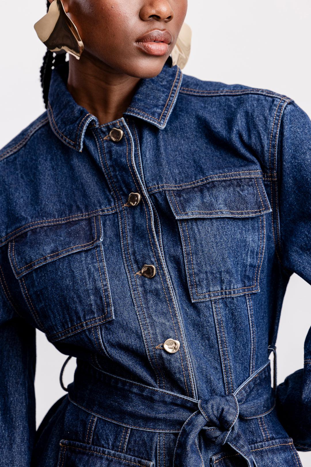 Avaria Longer Length Denim Jacket _ 163150 _ Navy