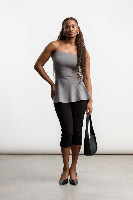 Andrea Pedal Pusher _ 170227 _ Black Texture