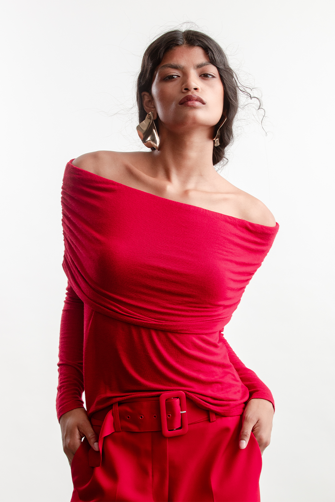 Mishca Off The Shoulder Top _ 157944 _ Red