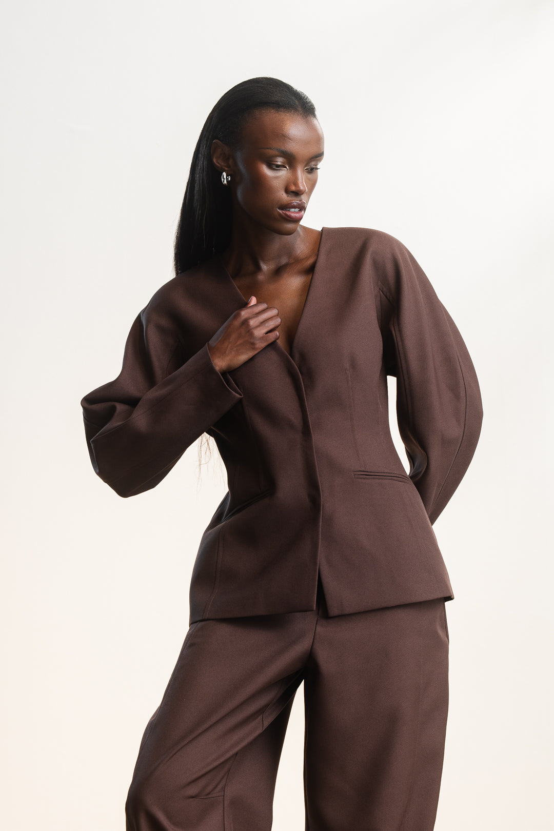 Nyra Barrel Sleeve Blazer