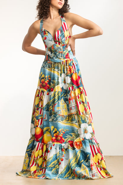 Nathi Halter Neck Maxi