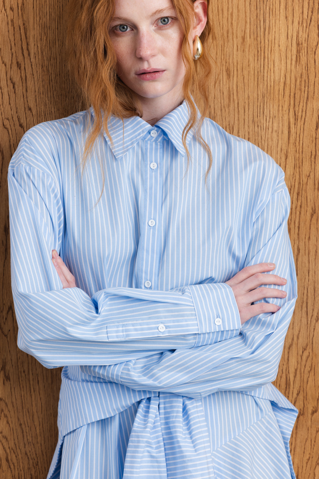 Lumthando Shawl Detail Shirt Dress