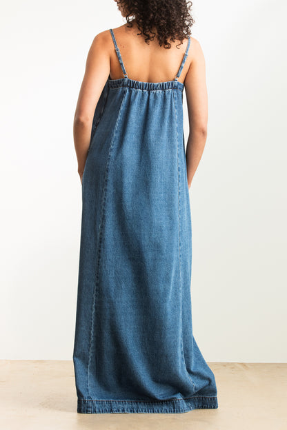 Zandile Denim Trapeze Maxi