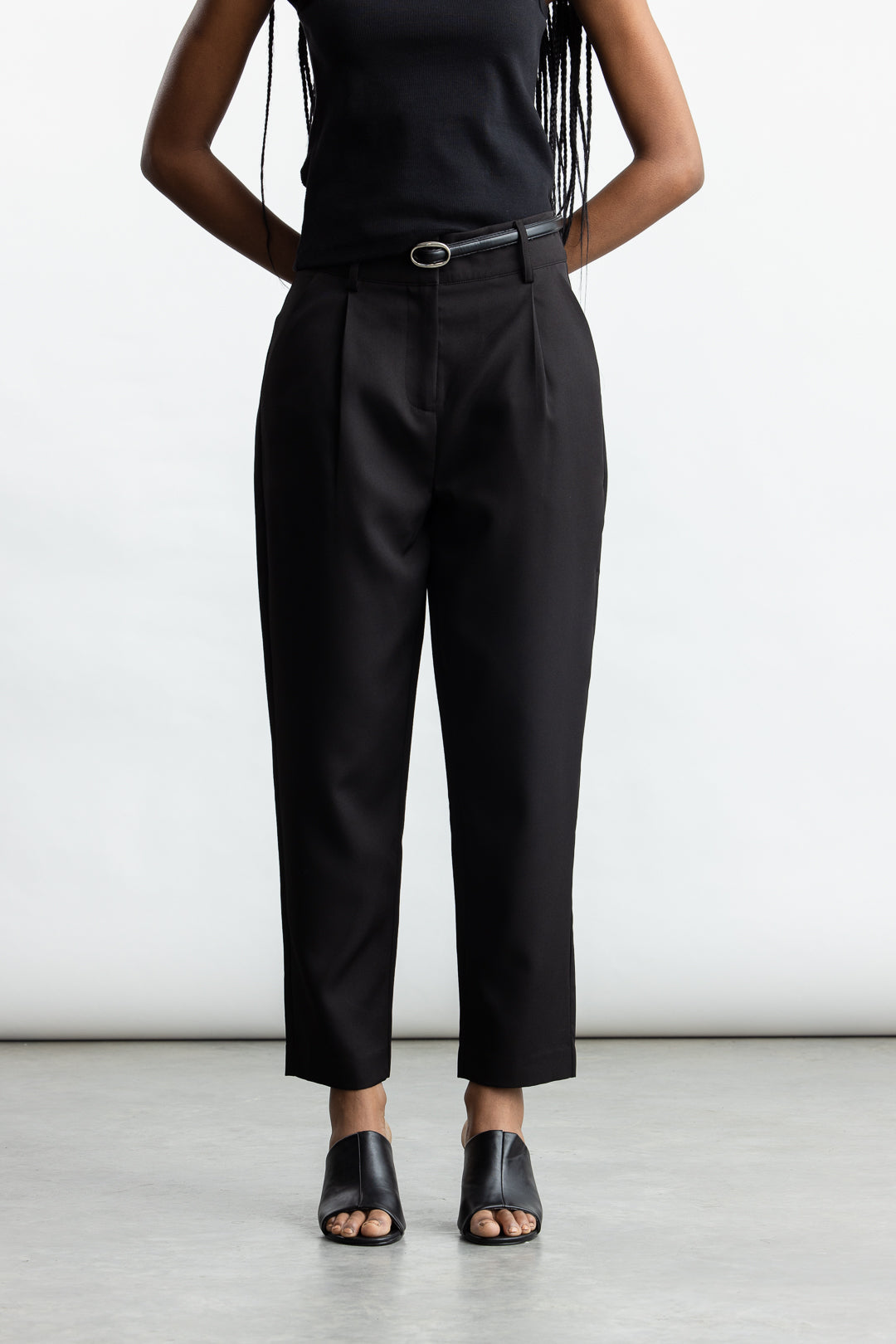 Melissa Tapered Leg Pants _ 168405 _ Black Texture