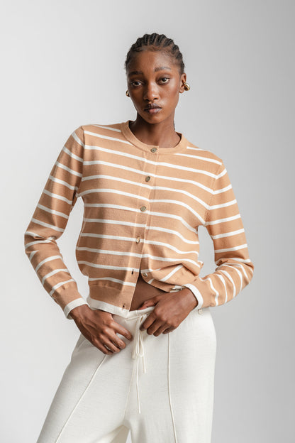 Billie Cardigan _ 161805 _ Stone