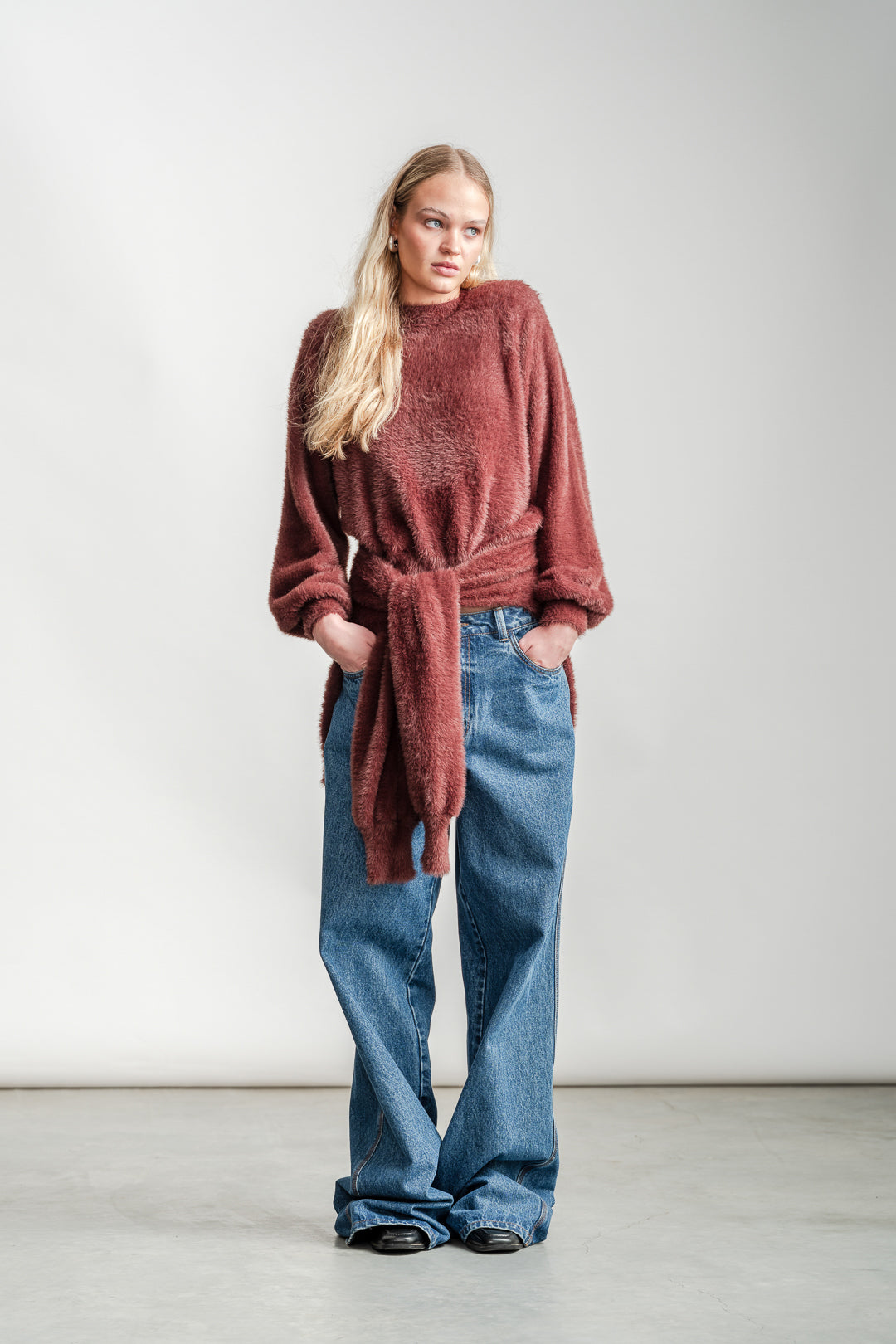 Rita Fluffy Jumper _ 162769 _ Chocolate