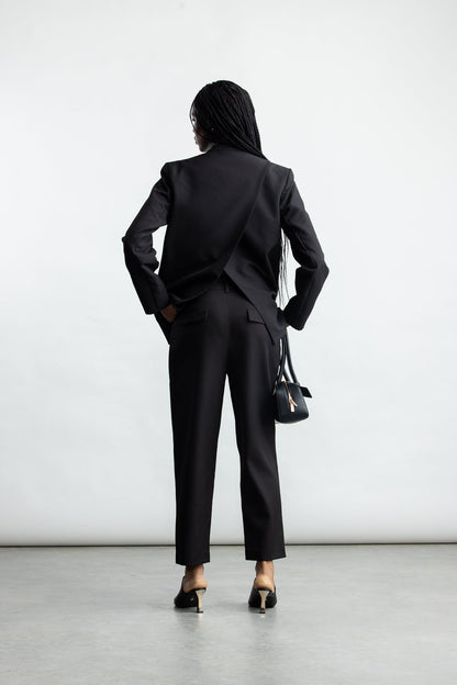 Melissa Tapered Leg Pants _ 168405 _ Black Texture