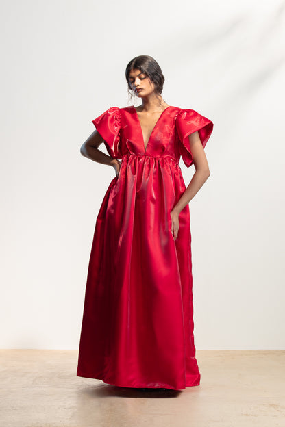 Emmy Flutter Sleeve Maxi