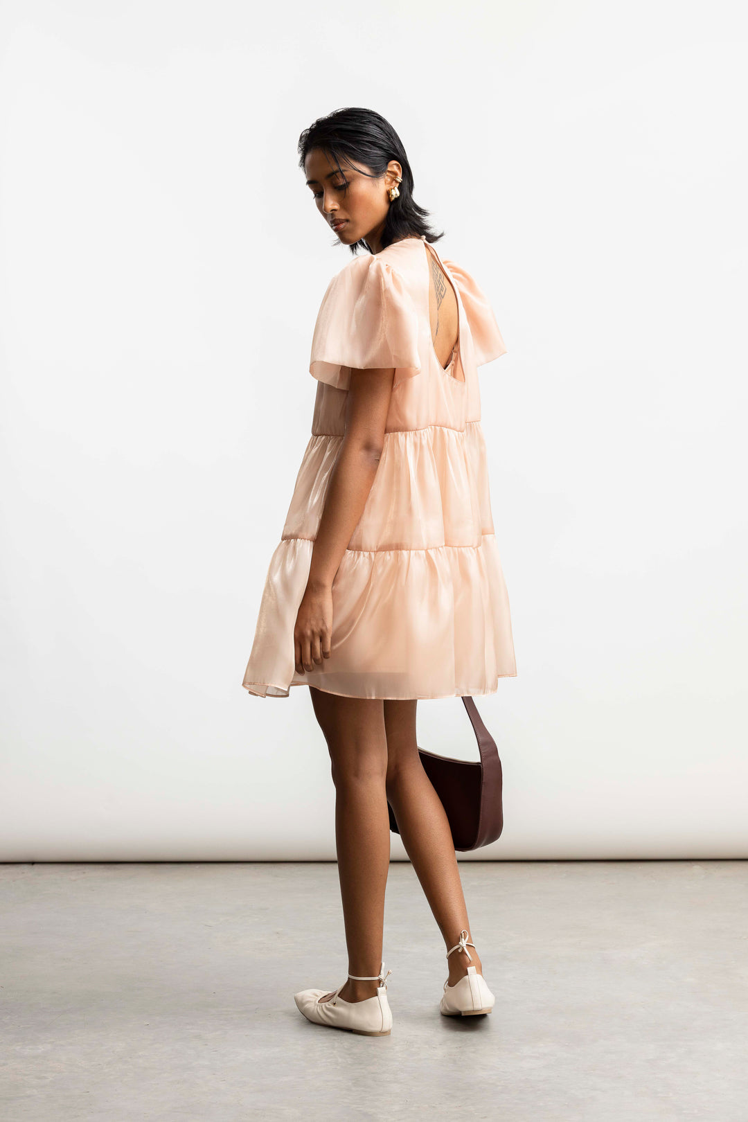 Anathi Babydoll Organzi Mini _ 165278 _ Stone