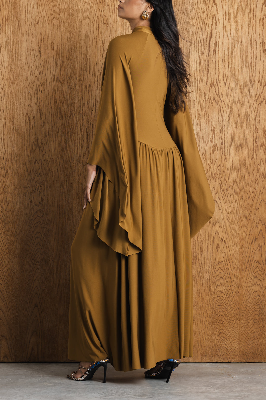 Isra Dropped Waist Maxi Dress