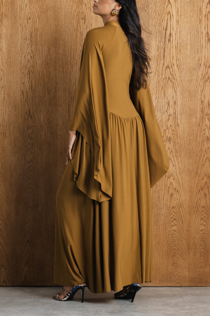 Isra Dropped Waist Maxi Dress