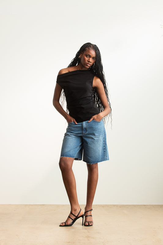 Lutendo Denim Bermuda Short