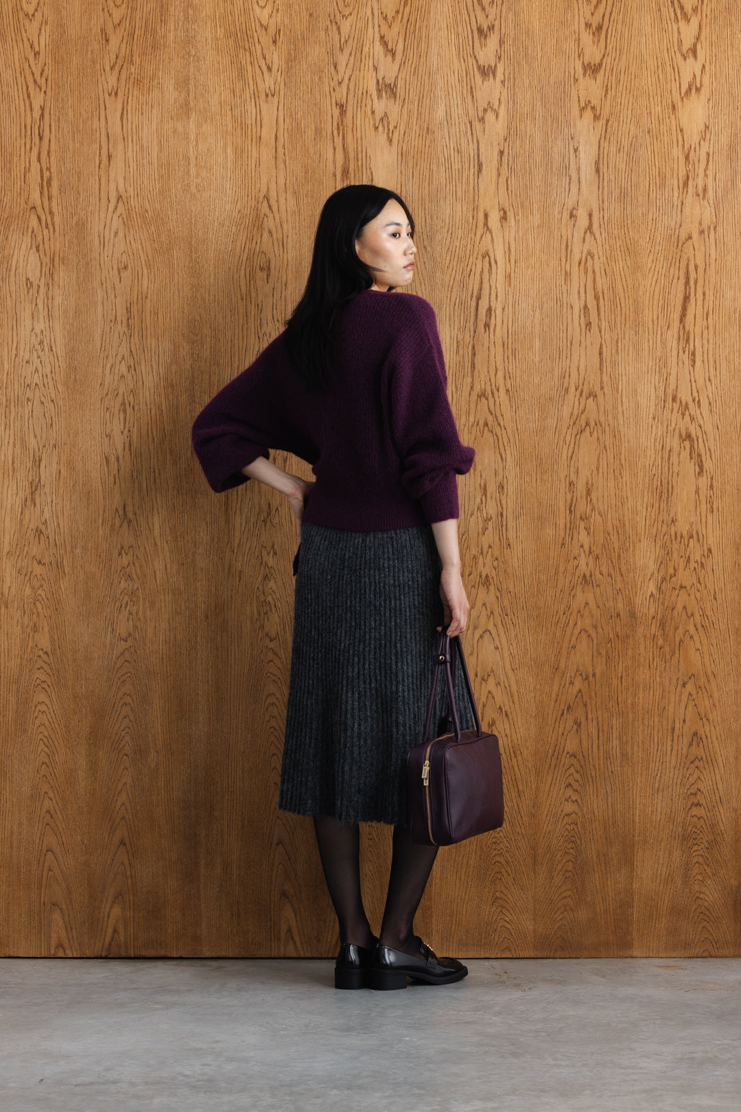 Yoliswa Mock Wrap Knit Top