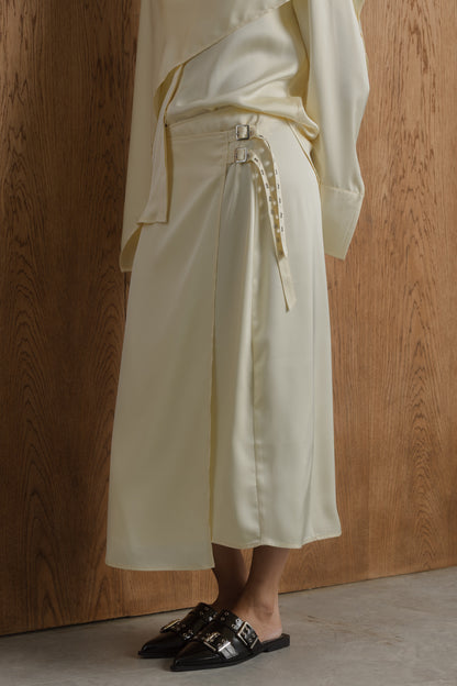 Celeste Satin Wrap Skirt