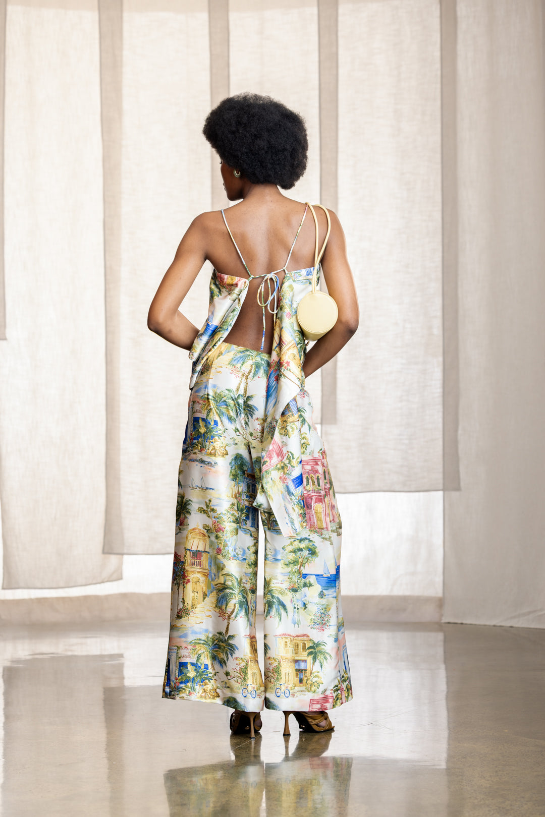 Olivia Soft Satin Wide Leg Pant