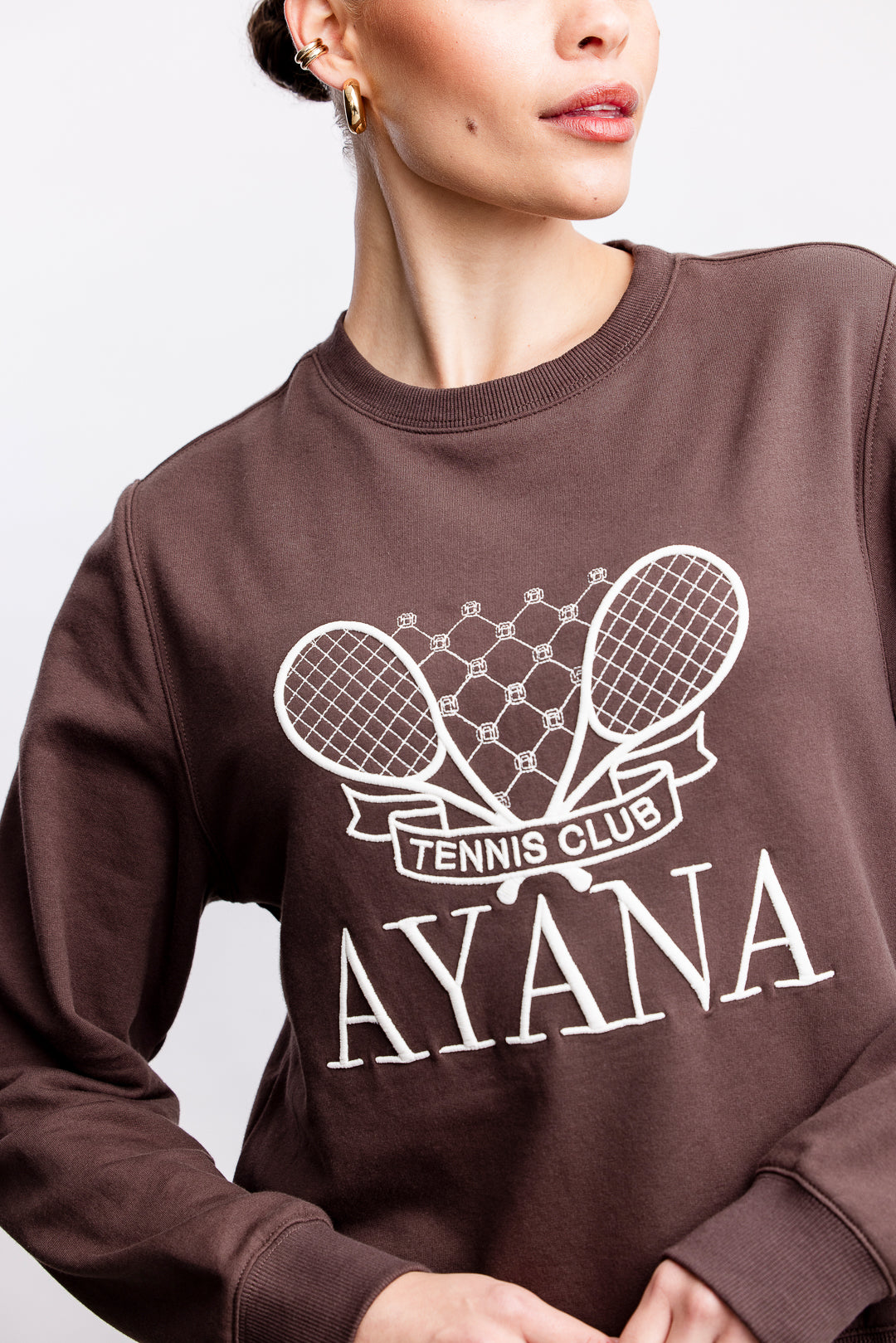 Nikita Graphic Sweatshirt _ 162864 _ Chocolate