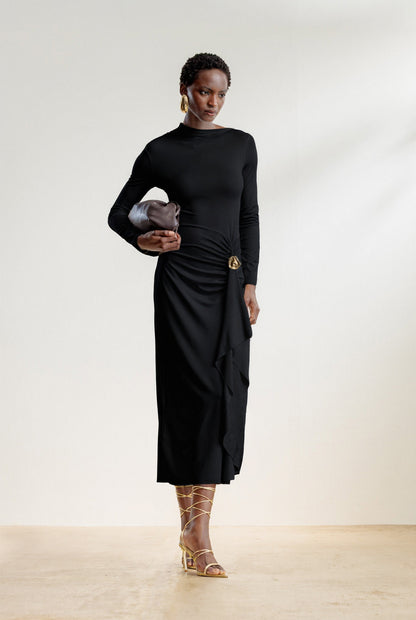 Sinothile Draped Maxi Dress